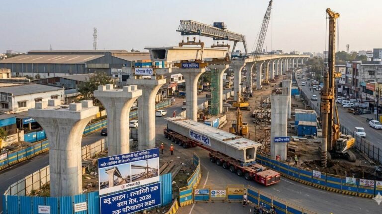 Bhopal: IETI–Piplani Road Shut Until November 17 for Metro Pillar Work