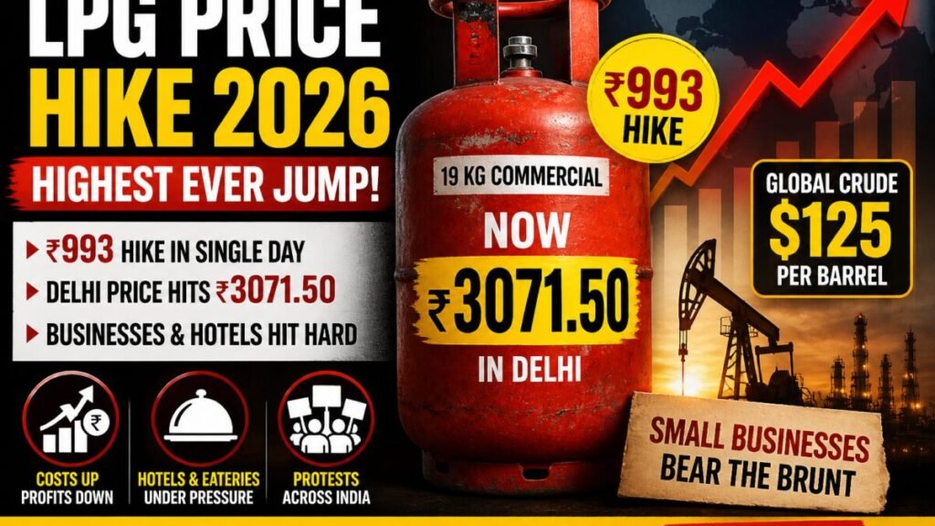Commercial LPG Cylinders Costlier in Madhya Pradesh, Rewa Highest at ₹3,066