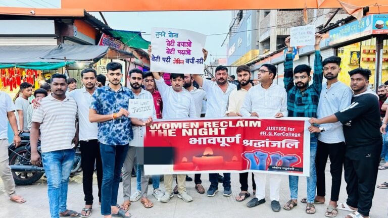 Pithampur Residents Hold Tribute Walk for Three Children, Press for Road Safety Measures
