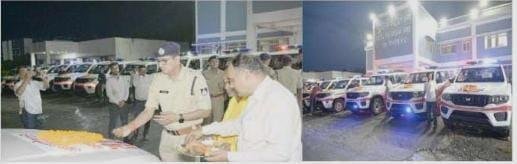 Singrauli district received 20 new Dial 112 vehicles