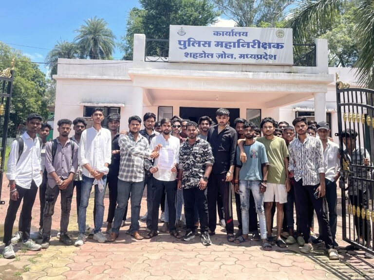 Youth Congress gave Shahdol IG memorandum seeking curbs on illegal scrap dealers, threatened agitation