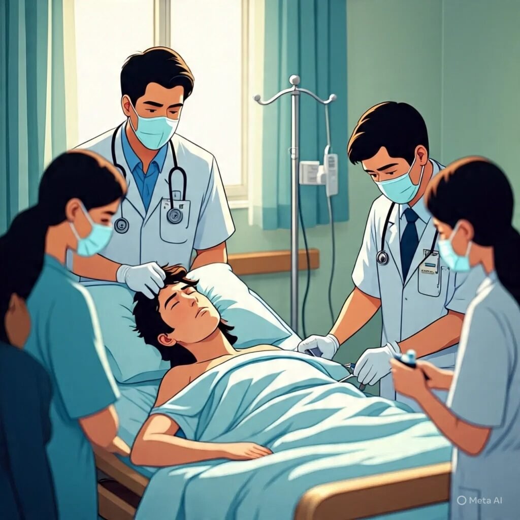 Photo accompanying the report: hostel student dies during treatment in Shahdol
