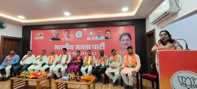 20 सदस्यी भाजपा जिला पदाधिकारीयो कि जिला अध्यक्ष अमिता चपरा ने की घोषणा